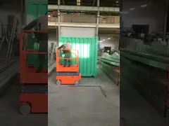 выравнивать собственной личности 0.8M складной мини Scissor подъем для промышленных проектов video