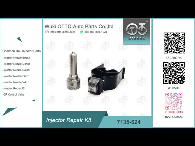 Kit de reparação do injetor Delphi para injetor DAIMLER R04201D vídeo