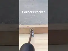 Stainless Steel Carbon Steel Custom Stamping Decorative L Shape Metal Bracket Angle Corner Brackets