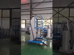 Платформы подъема переключателя предела безопасности человек алюминиевой одиночный электрический Scissor подъемы 220V video