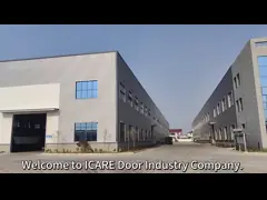 China Red / Blue Color Fire Station Folding Doors ISO 9001 Folding Industrial Doors supplier
