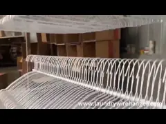 FlexiFit 16inch Powder Coated Laundry Wire Hanger for Dry Cleaning Shops