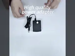 штепсельная вилка DC переходника AC силы 24V 0.6A настольная с длиной кабеля 1.2m video