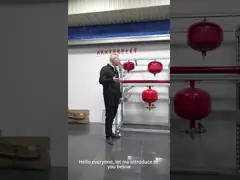 Тип датчика температуры красного огнетушителя 30L Fm200 автоматический video