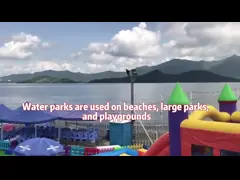 Парк развлечений Надувный аквапарк Игра Большой игрок Слайд Детский игровой дом Наружное игровое оборудование video