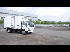 کامیون یخچال QINGLING برای مواد غذایی حمل و نقل گوشت ماهی NKR فریزر 5 تن THERMO KING RV380 یخچال