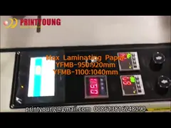 YFMB-950/1100 Сплит структура полуавтоматическая горячая пластиковая бумажная пленка ламинирующая машина video