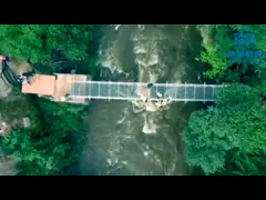 Portable Steel Modular Footbridge With Paint Surface Low Cost