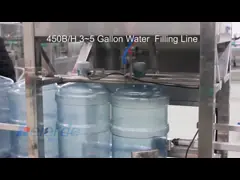 100BPH - 1200BPH 5 галлонная машина для заполнения воды 5 галлонная машина для розлива воды video