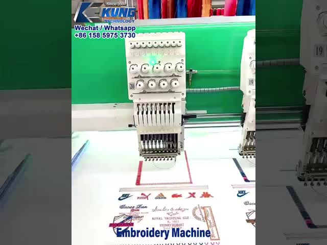 1000r/min Shoe Making Machines 6 Head Embroidery Machine