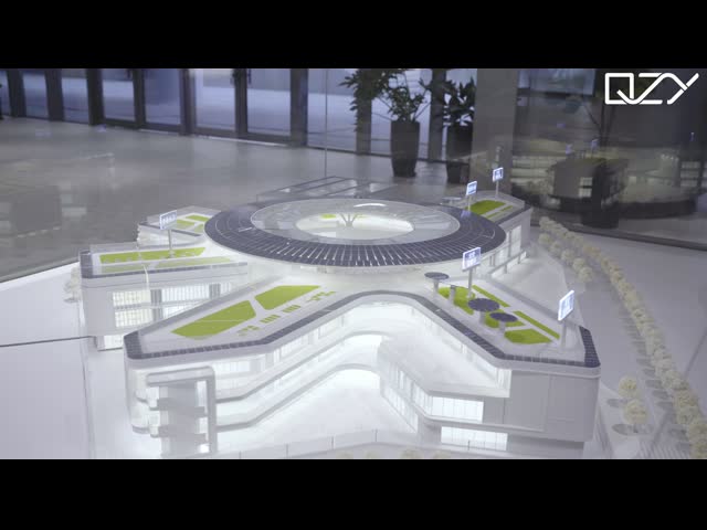 Modelos de Mesa de Areia Grupo de Habitação de Talentos de Shenzhen- 1/75 Modelo de Jardim de Infância Zero Carbono