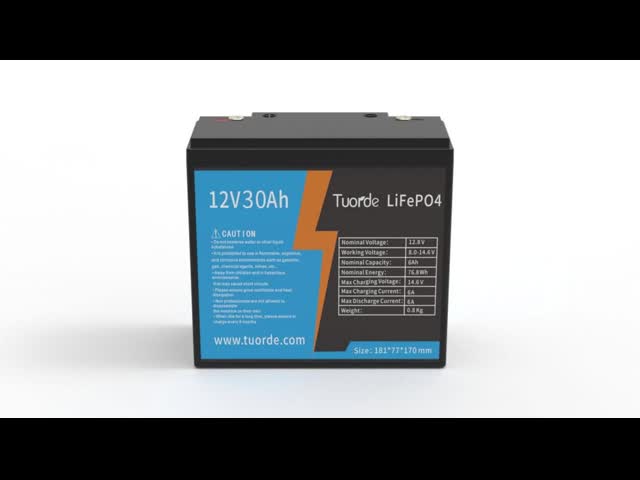 ディープサイクル鉛酸交換バッテリー ライフポ4 12V 30Ah AGV電源貯蔵