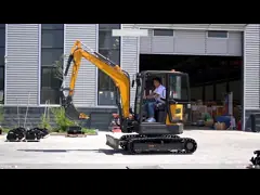 Farm Excavator Digger 3.5 Ton Mini Excavator Kubota Mini Loader With Closed Cabin