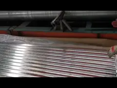 Dx51d GI Chapa de aço ondulado revestida de zinco Chapa de telhado ondulado galvanizado