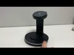 180° Porteur magnétique rotatif Chargement sans fil pour téléphones Montres écouteurs Noir et blanc