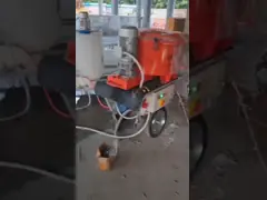 Машины для распыливания электрического раствора с использованием раствора для смешивания бетона video