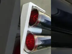 137 мм ОД эвакуированная солнечная трубка солнечный гейзер эвакуированная стеклянная трубка три цели солнечная трубка Китай стеклянная трубка производитель video