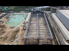 Классическая индивидуальная портальная рама Префабрикованная стальная конструкция Здание Стальная рама Хранилище video