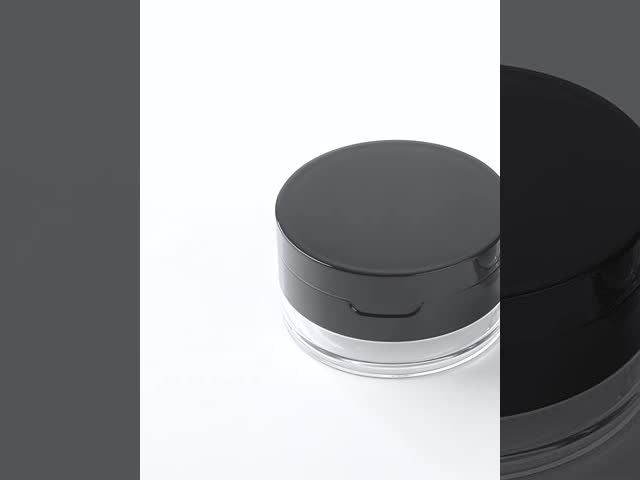 20g 透明なプラスチック 緩い粉末 粉末 鏡蓋付き 化粧品 瓶