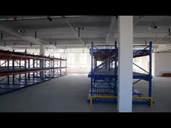 Q355B Стальная выборочная стойка для поддонов, система хранения для холодной комнаты video