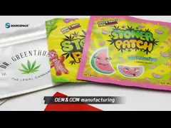 Aluminum Foil Custom Mylar Bags Ziplock 3.5g For Gummies