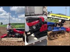 35 лошадиных сил дизельный двигатель мини-крейлер трактор ходячий резиновый крейлер трактор с тилером video