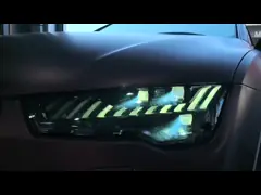 Светодиодные фары для Audi A7 2011-2018 Модифицированный RS7 Главный фронтальный свет Лазерная линза лампа Автоприборы video