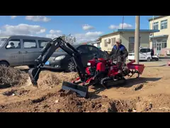 Продается мини-крейлерный сельскохозяйственный трактор, резиновый трейлерный трактор. video