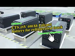 CTS OEM Lifepo4 аккумуляторная батарея 48v 400ah для RV холодильного грузовика video