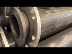 China Excellent Flexibility HDPE White-black Cooextruded Pipe With Steel Flanges Connection supplier