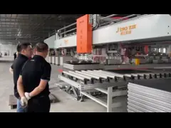 Панельная деревянная красовальная машина для горячего плавления 1500 кг video