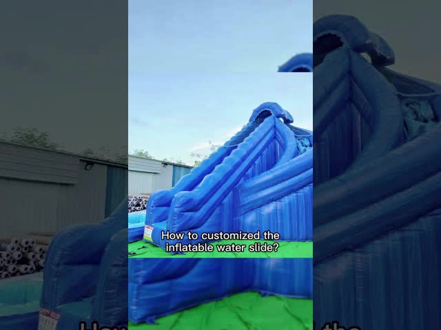 Blue Giant Water 22 Foot Double Adult Cheap Inflatable Lake Tower Climbing