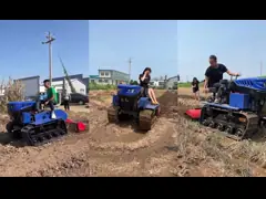 Микро 35HP компактный трактор вращающийся садовод трактор с экскаватором ведро video