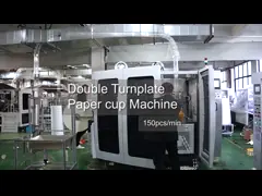 ПЛА покрытый автоматический одноразовый бумажный стакан Машина высокой скорости video