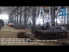Современный дизайн стальной конструкции временный мост Бейли для строительства video