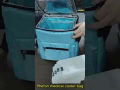 Изоляция 15 Ltr Медицинский прохладитель Пакет с охлажденным льдом Пакет для вакцин video