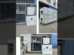 Восстановление тепловой конденсации 10 л.с. DX интегрированный крышный агрегат с взрывозащитным вентилятором video