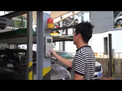 Автоматизированный гидравлический четырехпольный парковочный лифт video