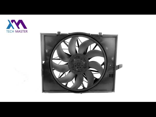 Автомобильный охлаждающий вентилятор для BMW E60 5 серии OEM 17427543282 400W 600W Автозапчасти видео