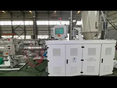 Линия производства 90-200 мм PE HDPE труб водоснабжения Подземного отопления трубы с высокоэффективным одношрубным экструдером SJ75/38 video