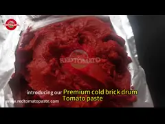 Sweet And Sour Cold Break Tomato Paste 36-38% Brix 100% Pure