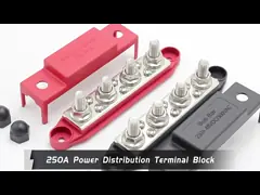 Rv Yacht Bus M8M10 High Current Wiring Stud Red Black 4-Stud Distribution Block Manifold Bar