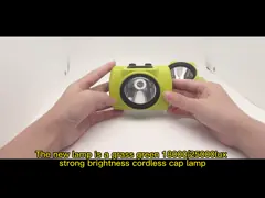 Безопасность светодиодный шахтёр головный лампа с OLED дисплеем 20000lux водонепроницаемый IP68 video