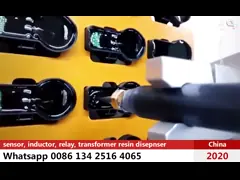 Высокоточная AB Двухчастичная эпоксидная смола автоматическая смесительная и впрыскательная машина для электроники video