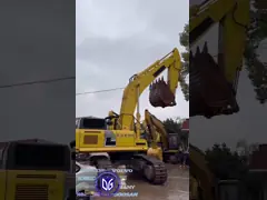 Использованный экскаватор PC450-8 Komatsu весом 45 тонн для крупных шахт, крупного строительного оборудования video