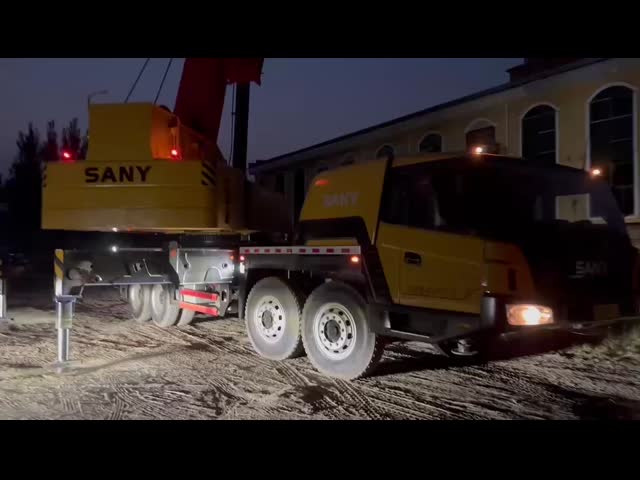 Original chinês móvel SANY STC750 usados 75t caminhão guindaste