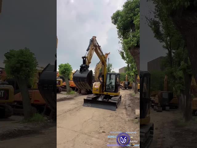 Cat 308 экскаватор для продажи308C Подержанные машины Cat 8 тонн экскаватор адаптируемость к различным местностям видео