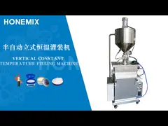 Косметическая нагретая бальзамная заполнительная машина полуавтоматическая вертикальная заполнительная машина video