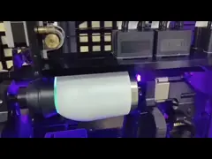 Цифровая струйная принтер цилиндр УФ-принтер печать для алюминиевой банки стеклянной пластиковой бутылки video