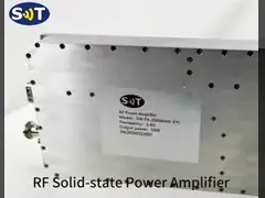 2-6 ГГц 50 Вт 50Ω Серебряный S-диапазонный усилитель Модуль Усилителя мощности RF для научных исследований video
